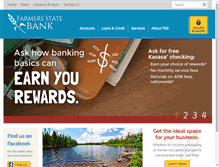 Tablet Screenshot of farmersstbank.com